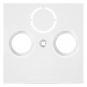 Накладка для телевизионной розетки TV-SAT ABB Basic 55 альпийский белый (1743-94-507)