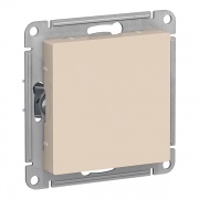 Перекрестный переключатель 10А SE AtlasDesign, бежевый