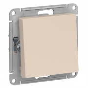 Одноклавишный переключатель 10А SE AtlasDesign, бежевый