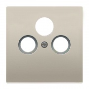 Накладка телевизионной розетки TV+FM+SAT Jung LS Нержавеющая сталь