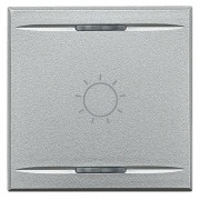 Axolute Клавиши с символами для системы автоматизации для 2 функций - 2 модуля, лампочка, цвет алюми