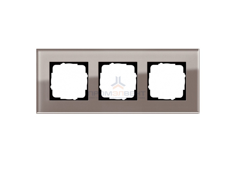 Рамка 3-ая Gira Esprit Дымчатое стекло