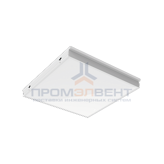 Светодиодный светильник "ВАРТОН" грильято накладной 585*585*65мм 27 ВТ 4000К с функцией аварийного освещения