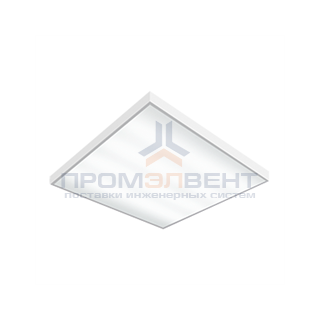 Светодиодный светильник "ВАРТОН" офисный встраиваемый/накладной 595*595*50мм 27 ВТ 6500К