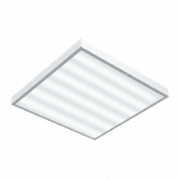 Светодиодный светильник "ВАРТОН" офисный накладной 595*595*50мм 54 ВТ 4000К с функцией аварийного освещения