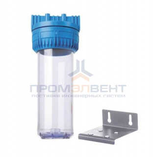 Фильтр магистральный 10"SL ГЕЙЗЕР Aqua - 1/2" (ВР/ВР, прозрачная колба)