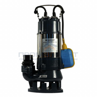 Насос фекальный UNIPUMP FEKAPUMP V1500 F - 1,5 кВт (однофазный, Hmax 22м, Qmax 270л/мин,кабель 10м)