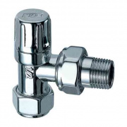 Угловой запорный вентиль FAR LADYFAR, серебро