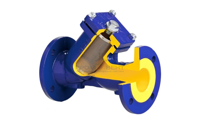 Фильтр грубой очистки BROEN V821M - Ду40 (Фланец/Фланец, PN16, Tmax 300°C, с магнитной вставкой)