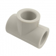 Тройник FV-Plast - 75 (для полипропиленовых труб под пайку, цвет серый)
