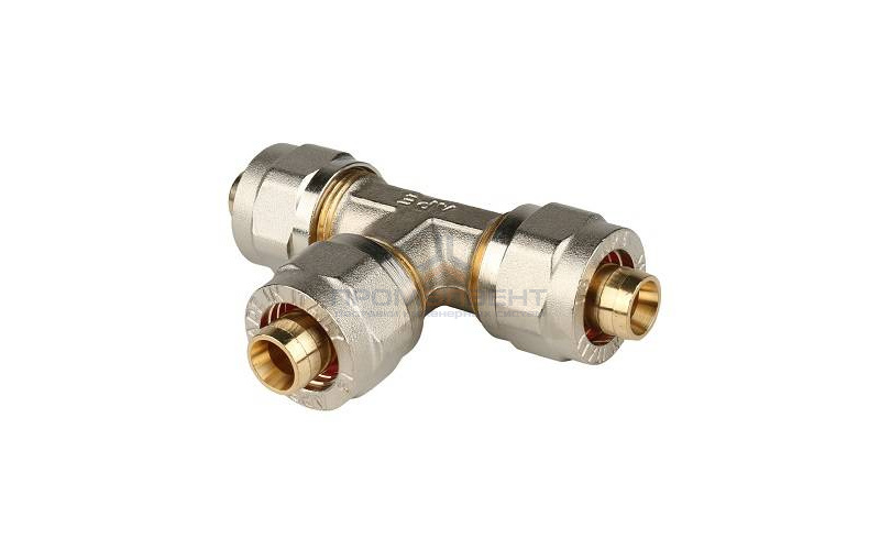 Тройник STOUT - 26 (винтовой, для металлопластиковых труб)