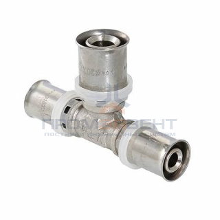 Тройник переходной VALTEC VTm.231 - 26 x 32 x 26 (прессовой, для металлопластиковых труб)