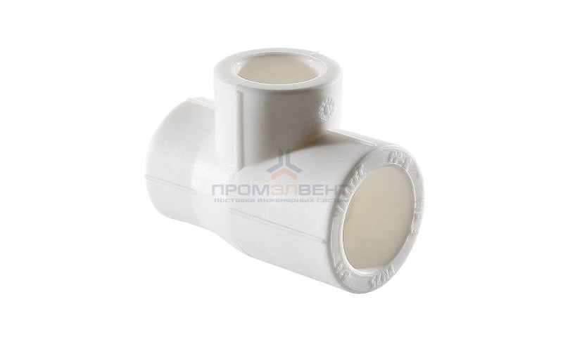 Тройник переходной VALTEC VTp.735 - 63 x 32 x 63 (для полипропиленовых труб под пайку, цвет белый)