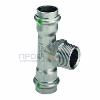 Тройник переходной Viega Sanpress Inox 2317.1 - 54 x 1" x 54 (нержавеющая сталь)