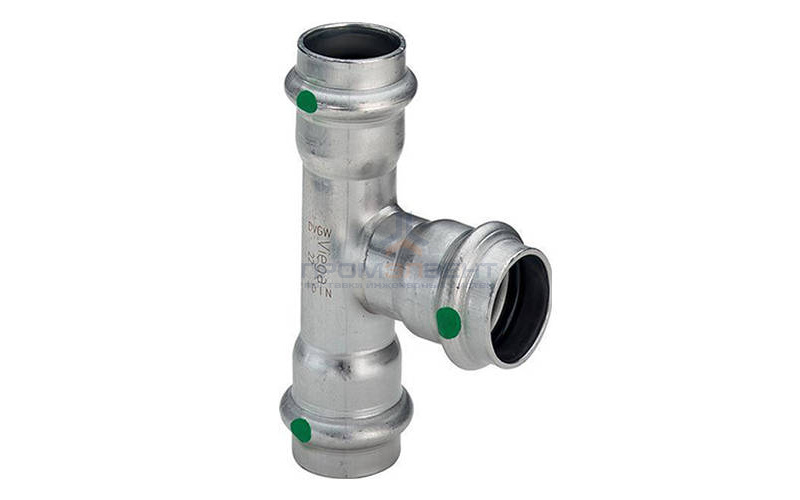 Тройник переходной Viega Sanpress Inox 2318 - 35 x 18 x 35 (нержавеющая сталь)