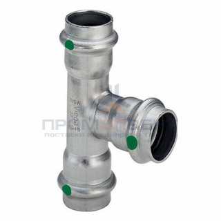 Тройник переходной Viega Sanpress Inox 2318 - 42 x 22 x 42 (нержавеющая сталь)