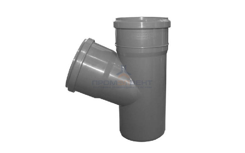 Тройник с отводом на 67° СИНИКОН Standart - 40 (для системы внутренней канализации)