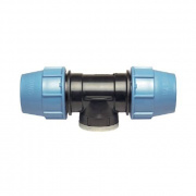 Тройник с переходом на внутреннюю резьбу UNIDELTA 1007 - 75 x 2" (винтовой, для труб ПНД)