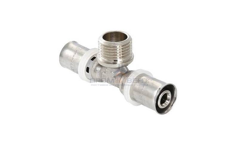 Тройник с переходом на наружную резьбу VALTEC VTm.233 - 26 x 1/2