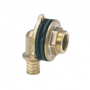 Водорозетка для ДСП плит REHAU RX - 20 x 1/2" (бронза, для труб серии RAUTITAN)