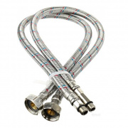 Комплект подводок под смеситель Mateu (Штуцер/Гайка) - М10-1-35/M10-18 x 1/2" (длина 400 мм, 2шт)