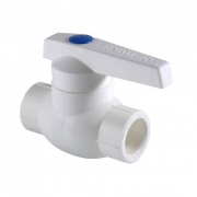 Кран шаровой VALTEC VTp.743 - 32 (c латунной гильзой, для полипропиленовых труб под пайку, белый)