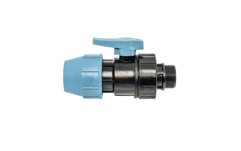 Кран шаровой с переходом на наружную резьбу UNIDELTA 1072 - 50 x 1