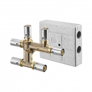 Крестовина Oventrop Cofit P - 20x2.5 x 16x2.0 x 20x2.5 (прессовая, в изоляциооном кожухе, латунь)