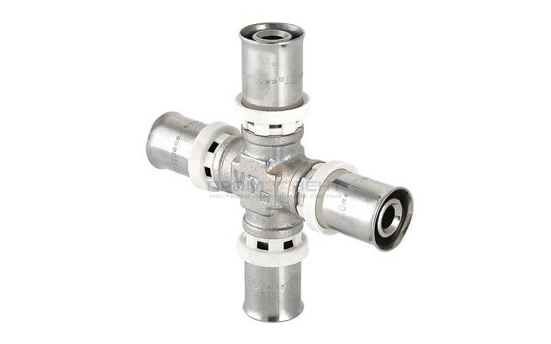 Крестовина VALTEC VTm.241 - 16 (прессовая, для металлопластиковых труб)