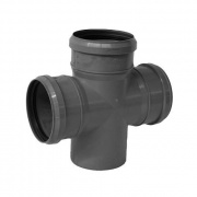 Крестовина одноплоскостная 87° СИНИКОН Standart - 110 (для системы внутренней канализации)