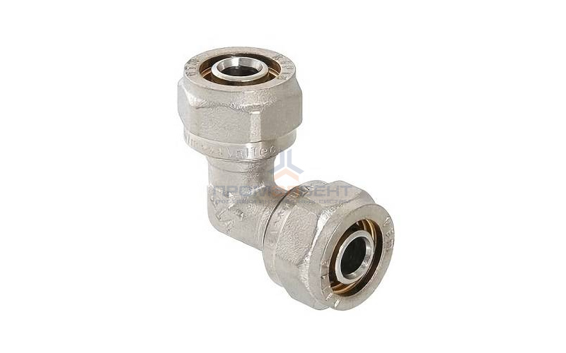 Отвод 90° VALTEC VTm.351 - 16 (винтовой, для металлопластиковых труб)