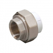 Переход на внутреннюю резьбу разъемный Fusitek - 32 x 1" (для полипропиленовых труб, цвет белый)