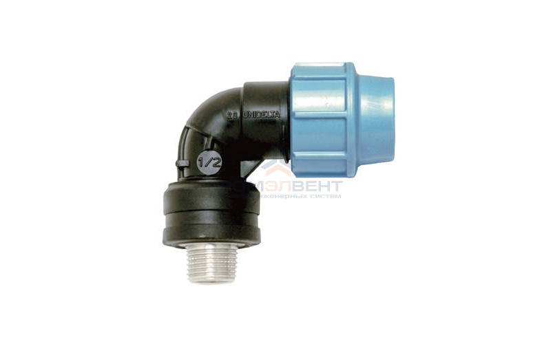 Переход на наружную резьбу угловой UNIDELTA 1039 - 63 x 2