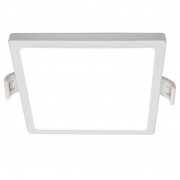 06-32 Светодиодная панель встраиваемая квадр. 220В, 20Вт, CRI:80Ra, 1600Лм, 170*155 мм,  алюминиевый корпус, встроенный изолированный драйвер, 4500К
