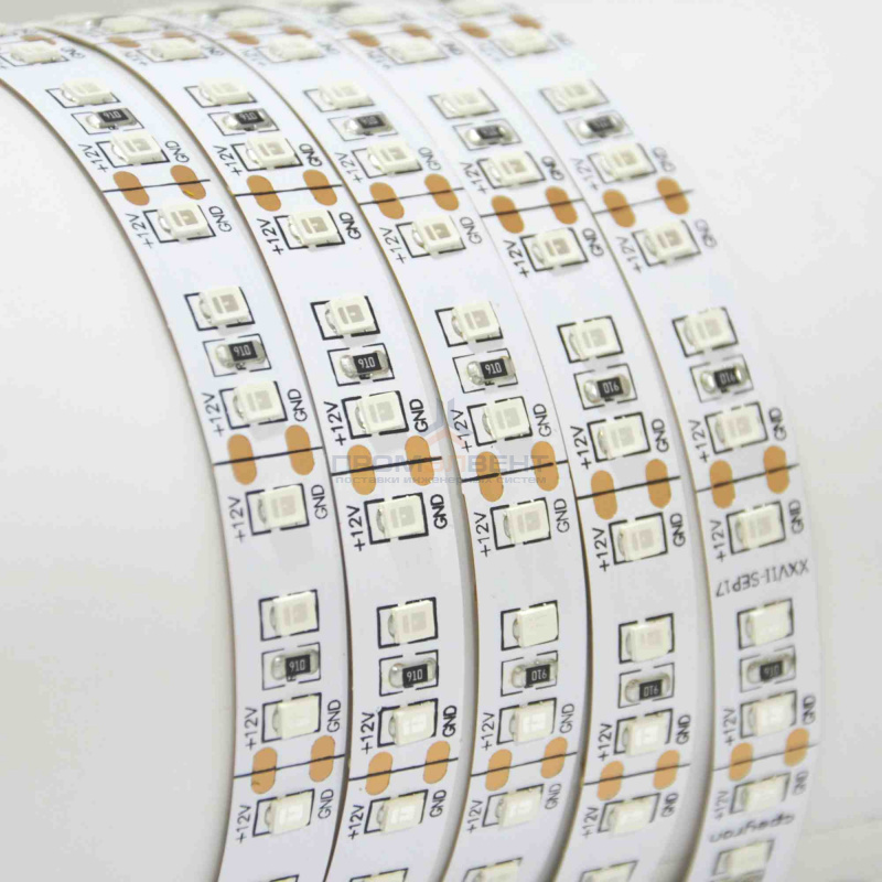 00-106 Светодиодная лента, 12В, 20Вт/м, smd2835, 120д/м, IP20, ширина подложки 10мм, 5м, синий