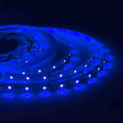 00-84 Светодиодная лента 12В, 4,8Вт/м, smd3528, 60д/м, IP67(НАНО), ширина подложки 8мм, 5м, синий