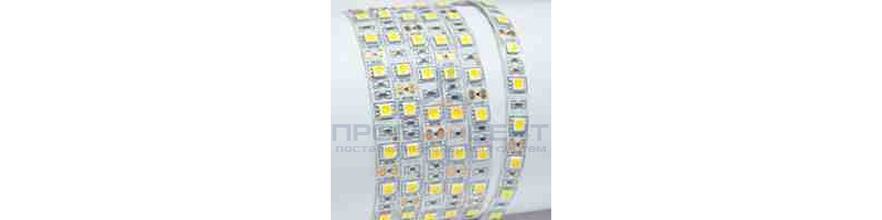 LSE-244 Светодиодная лента, 12В, 14,4Вт/м, smd5050, 60д/м, IP20, 600Лм/м, ширина подложки 10мм, 5м, теплый белый