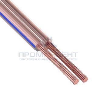 Кабель акустический 2х2,0 Rexant BLUELINE прозрачный