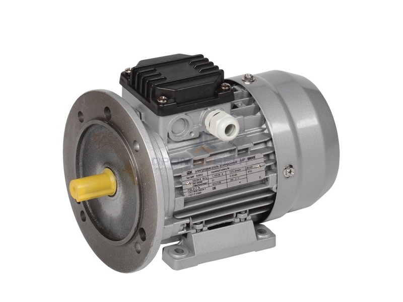 Электродвигатель асинхронный 3ф. АИР 56B4 380В 0,18кВт 1500об/мин (лапы + фланец) 2081 DRIVE IEK