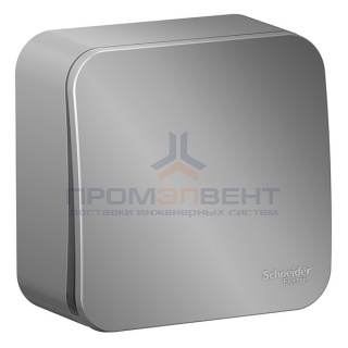 Выключатель 1-клавишный (cх.1) Blanca Schneider Electric 10А 250В алюминий изол.пластина