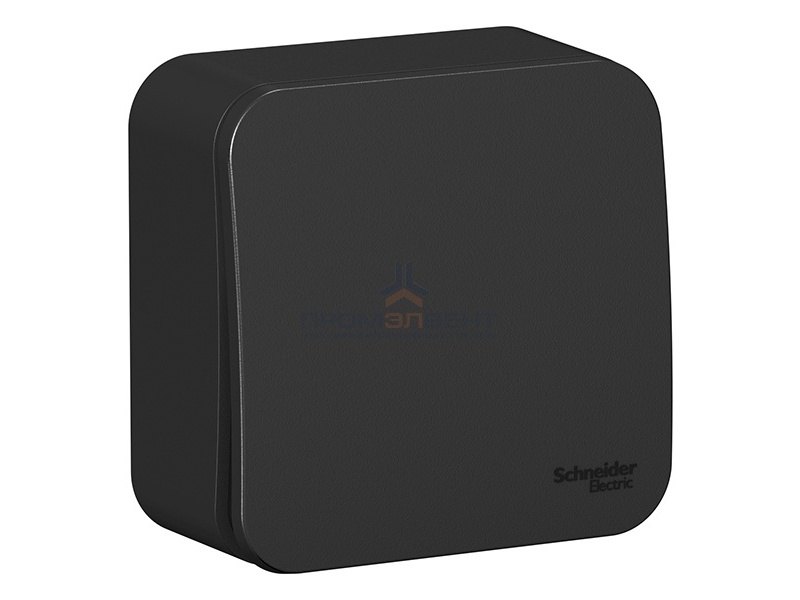 Переключатель 1-клавишный (cх.6) Blanca Schneider Electric 10А 250В антрацит изол.пластина