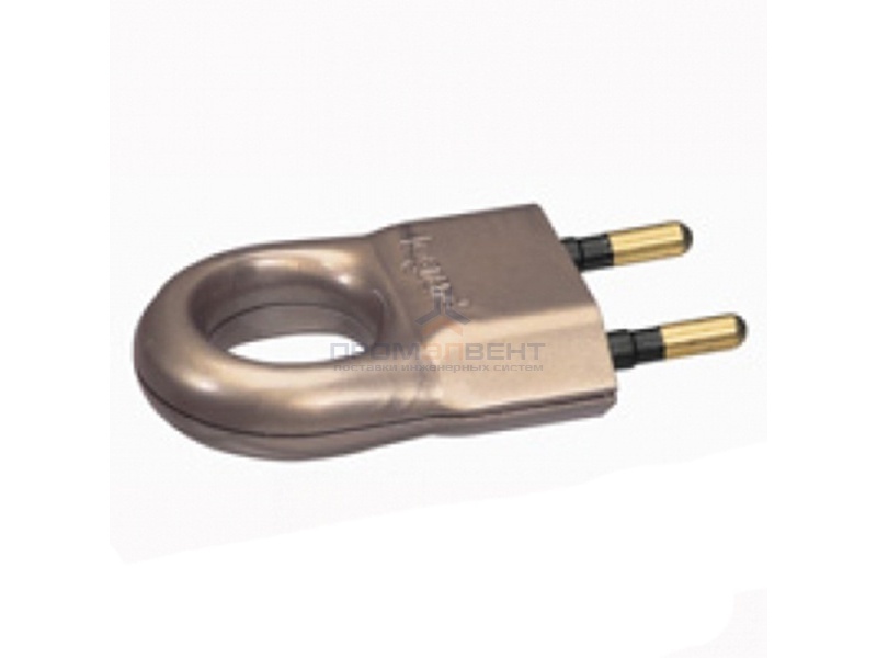 Вилка Legrand без заземления 6А с кольцом бронза