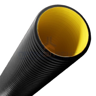 Труба жесткая двустенная для кабельной канализации DKC, (12кПа) д110мм, цвет черный [уп.6м]