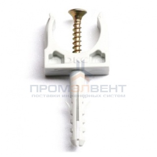 Держатель с защелкой и дюбелем, д.20мм DKC