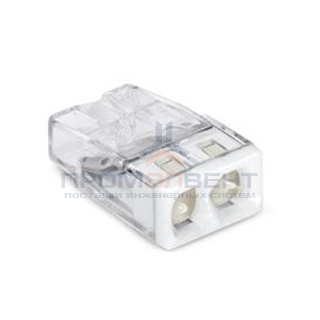 Клеммник WAGO 2 (одножильных) х 0,5-2,5 мм2 24A Cu/Al с пастой "Alu-Plus" [уп. 100шт]