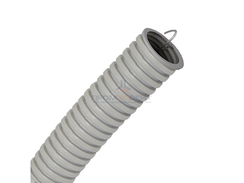 Труба гофрированная ПВХ d20мм с протяжкой [бухта 100м]