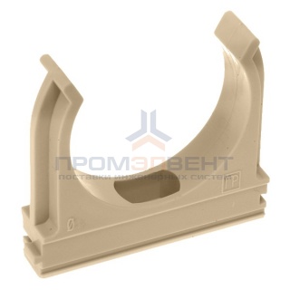 Крепёж-клипса для труб д25 под дерево (сосна) [уп. 100шт]