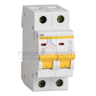 Автоматический выключатель ВА47-29 2Р 40А 4,5кА характеристика В ИЭК (автомат)