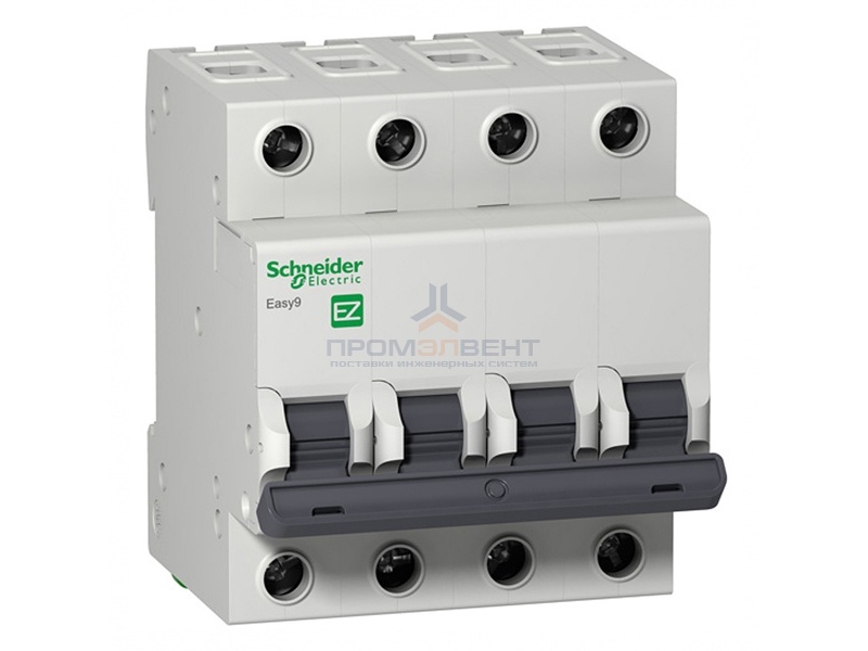 Автоматический выключатель Schneider Electric EASY 9 4П 20А B 4,5кА 400В (автомат)