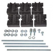 Набор держателей, для шин толщиной 10мм, 1-2 шины на полюс, 3 полюса